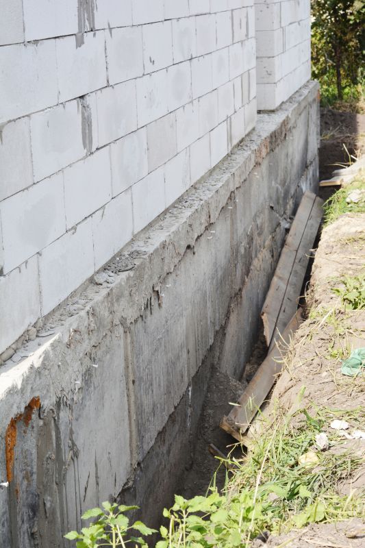 Repaired Foundation with New Support